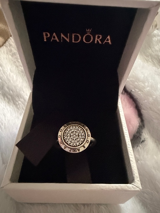 Pandora Jewelry - Pandora Signature Pave Logo ring in 925 Silver